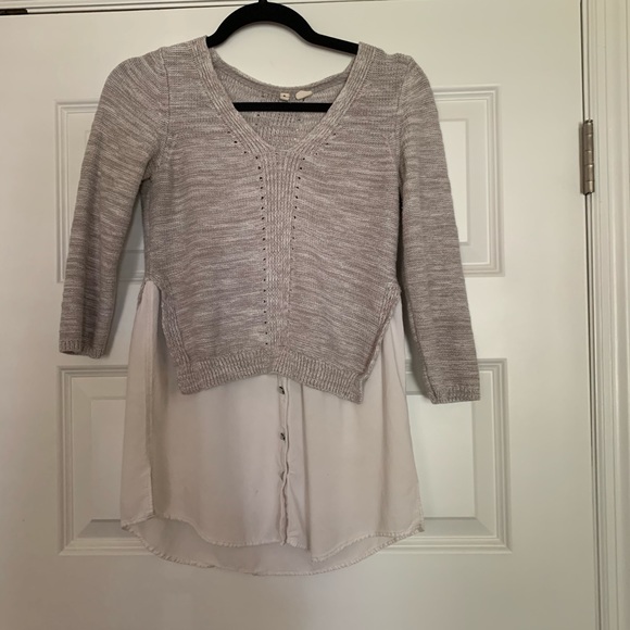 Anthropologie Moth Aslin Layered Tunic Sweater XS - Picture 3 of 8